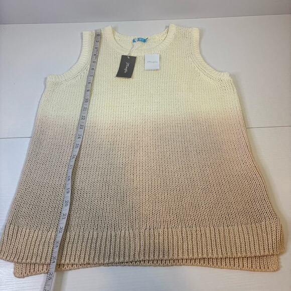 NWT J McLaughlin Alto Cream Beige Ombré Sleeveless Knit Top Size Medium N0278 - Picture 4 of 7